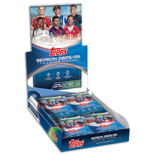 TOPPS UEFA Club Competitions Soccer Cards 25/26 - Hobby Box -