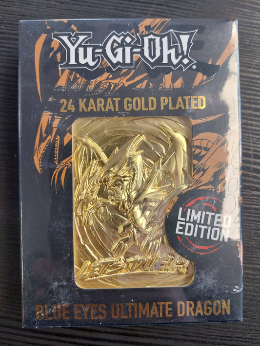 Blue Eyes Ultimate Dragon - 24k Gold Plated Metal Card
