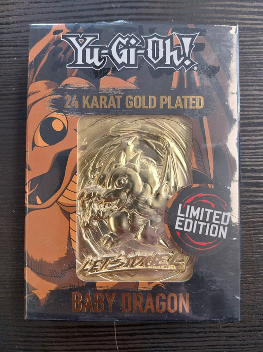 Baby Dragon - 24k Gold Plated Metal Card