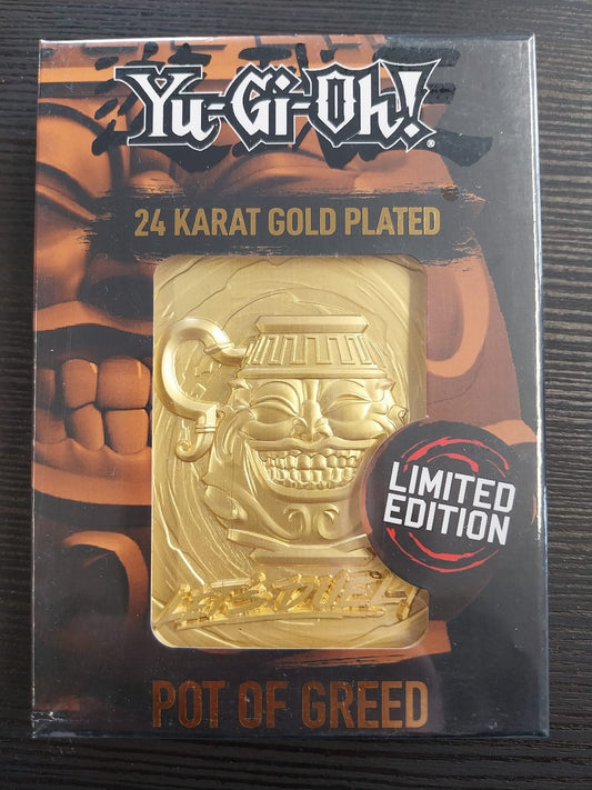 Pot of Greed - 24k Gold Plated Metal Card
