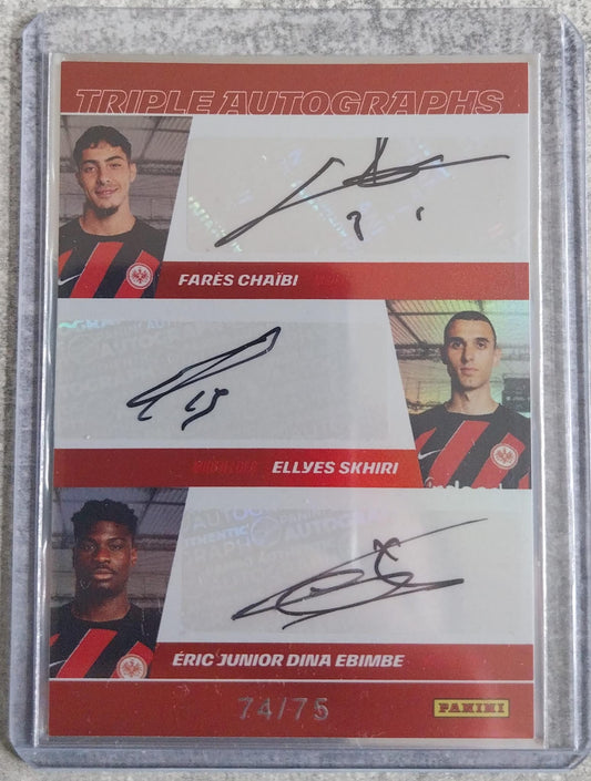 Triple Autogramm: Chaibi - Skhiri - Ebimbe /75