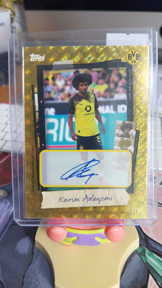 Topps Focus Karim Adeyemi Auto 1/1 Borussia Dortmund