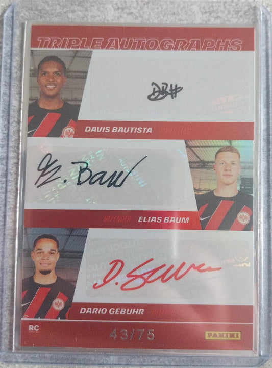 Triple Autogramm: Bautista - Baum - Gebuhr /75