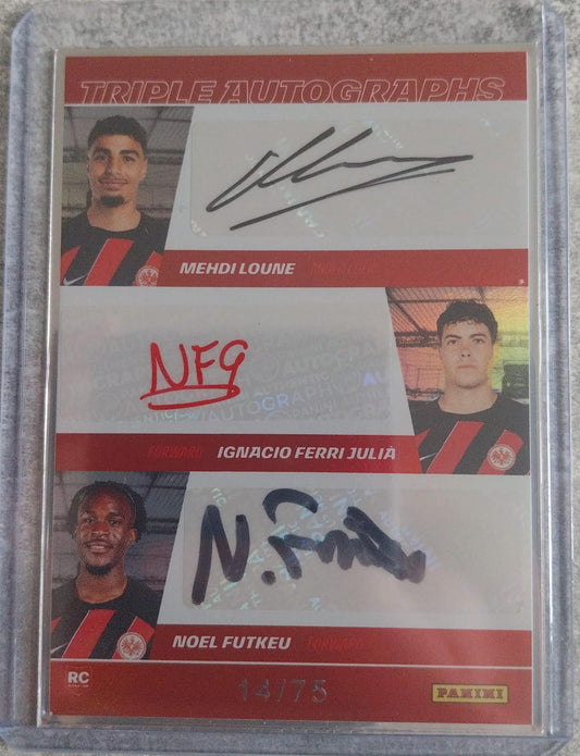 Triple Autogramm: Loune - Ferri Julia - Futkeu /75