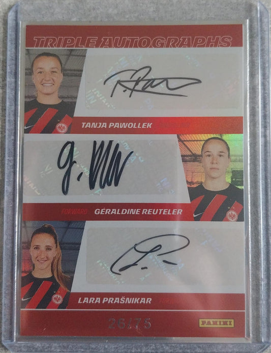 Triple Autogramm: Pawollek - Reuteler - Prasnikar /75