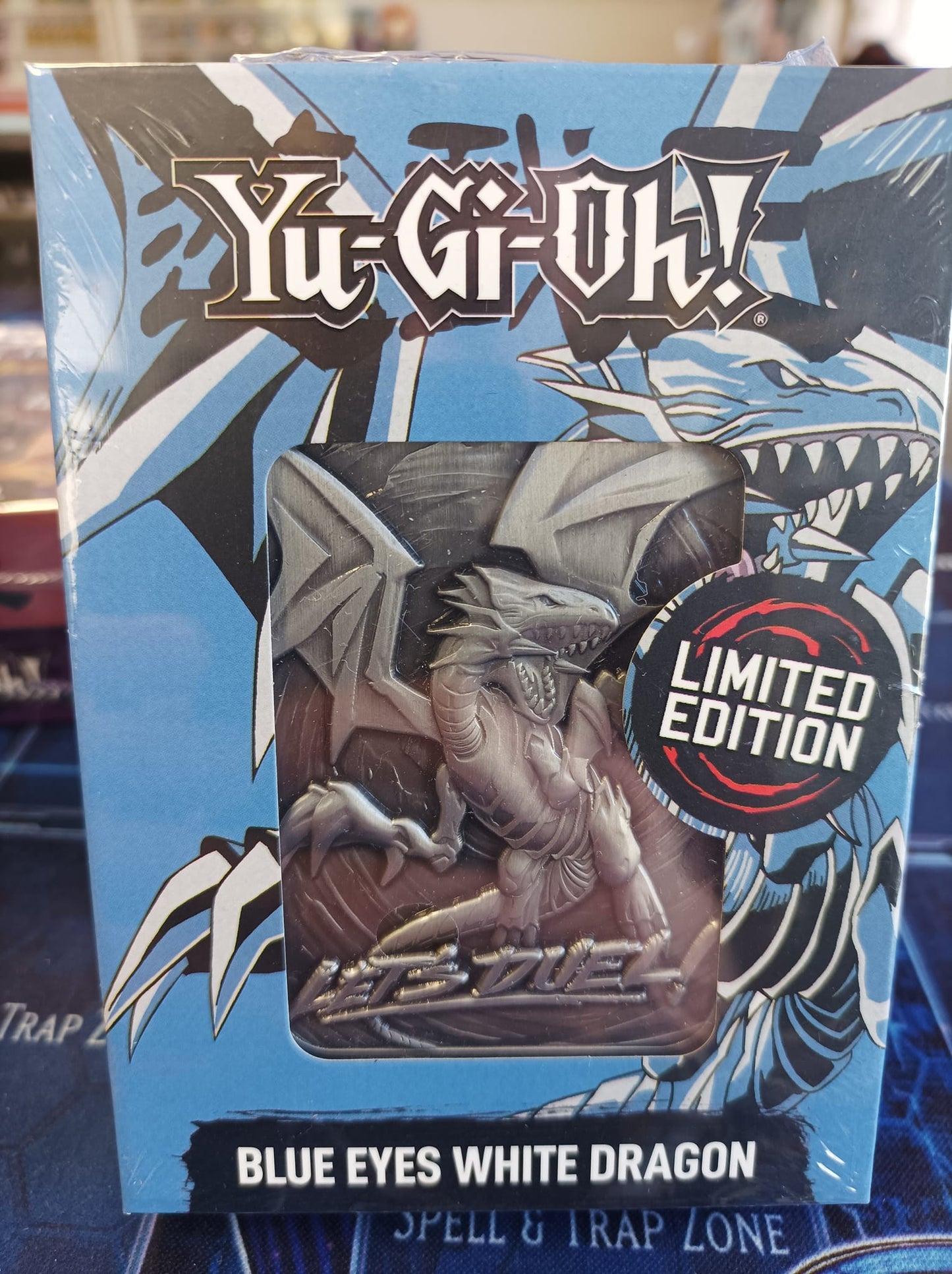Blauäugiger w. Drache - Metal Card
