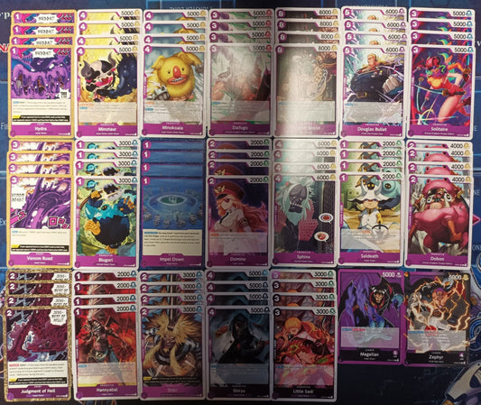 One Piece Lila-Set - 78 Karten - OP02-EN