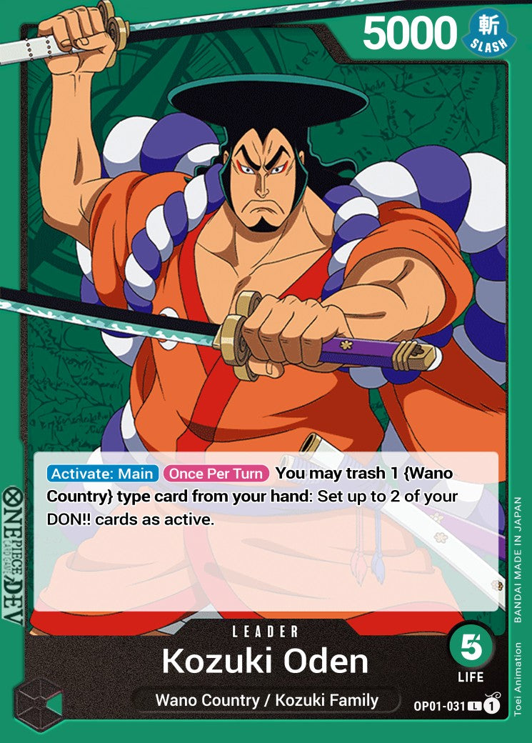 Kouzuki Oden - Leader - OP01-EN