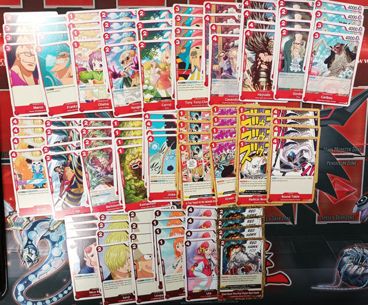 One Piece Rot-Set - 100 Karten - OP01-EN