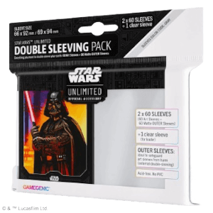 Star Wars Unlimited Double Pack 2x60 Sleeves - Darth Vader - Hüllen