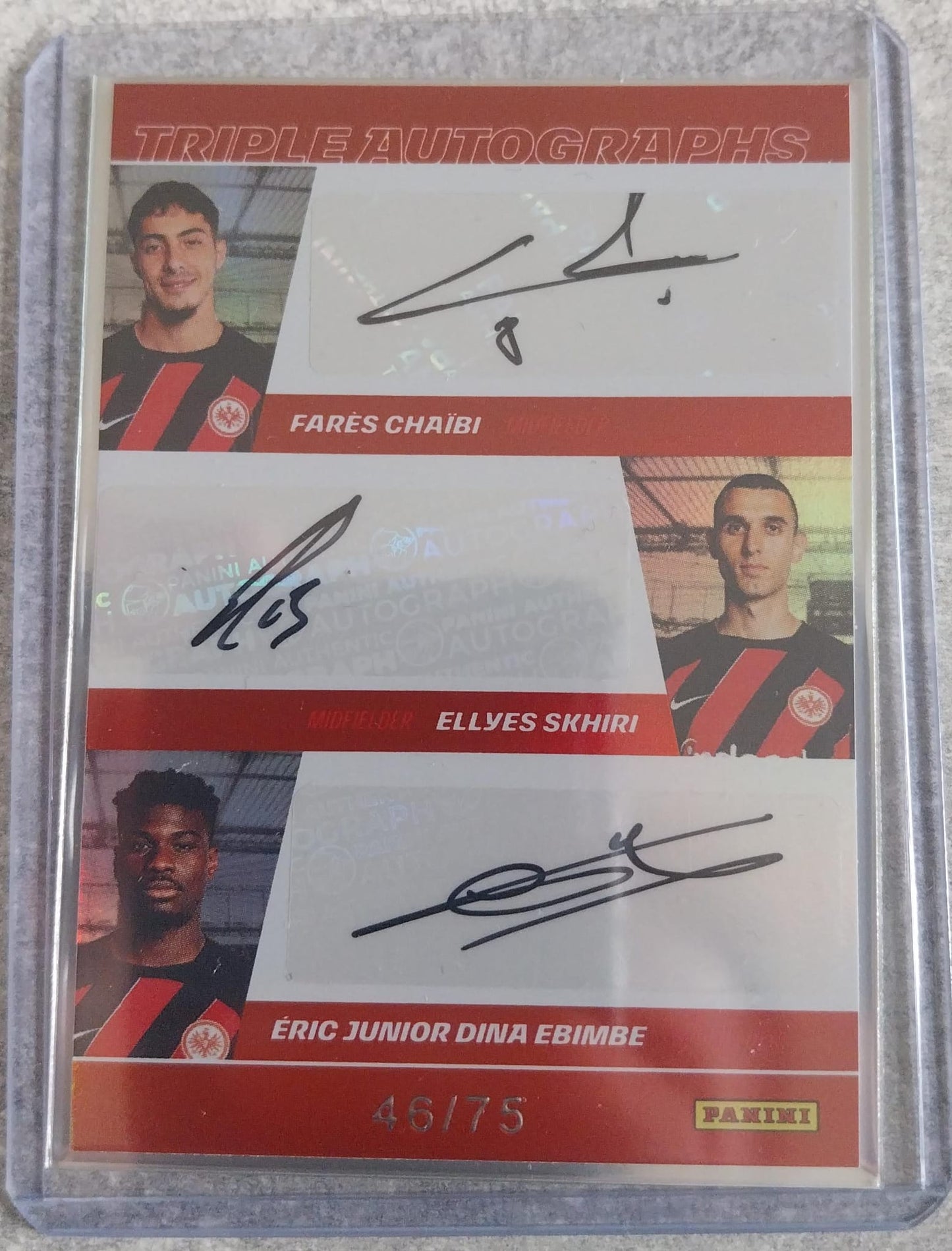 Triple Autogramm: Chaibi - Skhiri - Ebimbe /75