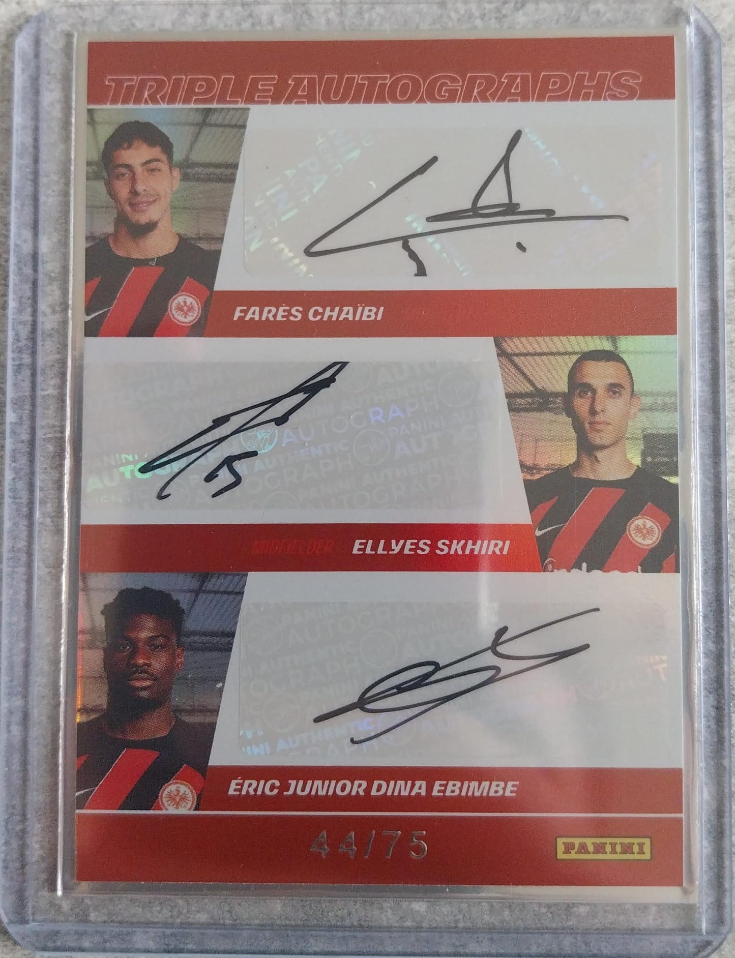 Triple Autogramm: Chaibi - Skhiri - Ebimbe /75