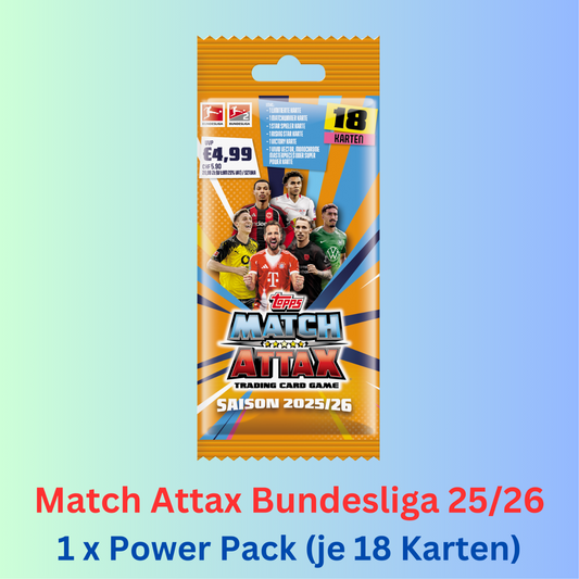 Match Attax Bundesliga 2025/26 - Power Pack Booster -
