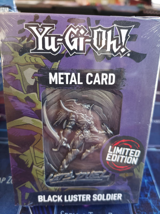 Schwarz glänzender Soldat - Metal Card
